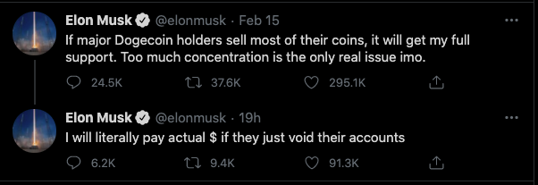 Elon Musk tweet doge