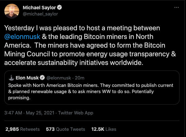 Michael Saylor tweet